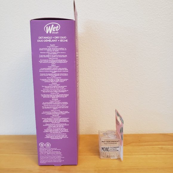 Wet Brush Detangle Hair Brush & Towel Twist + invisibobble Traceless Hair Ring - Picture 4 of 8